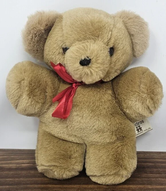 Ganz Bros Vtg 1985 Cuddle Teddy Bear Brown 8.5" Soft Collectible Excellent - Picture 1 of 8